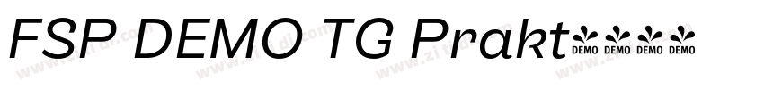 FSP DEMO TG Prakt字体转换 FSP DEMO TG Prakt字体转换